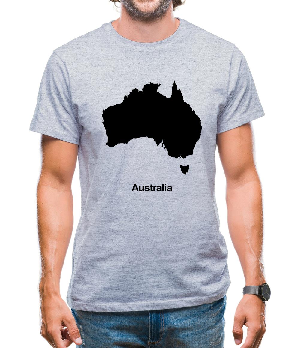 Australia Silhouette Mens T-Shirt