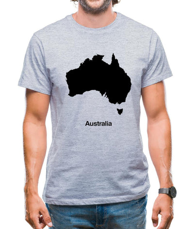 Australia Silhouette Mens T-Shirt