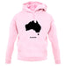 Australia Silhouette unisex hoodie