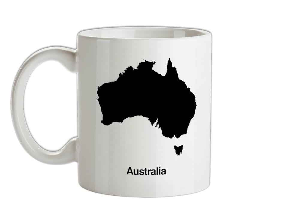 Australia Silhouette Ceramic Mug