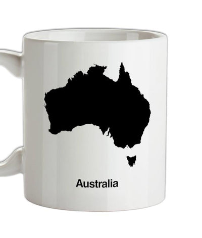 Australia Silhouette Ceramic Mug