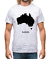 Australia Silhouette Mens T-Shirt