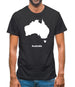 Australia Silhouette Mens T-Shirt