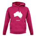 Australia Silhouette unisex hoodie