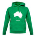Australia Silhouette unisex hoodie