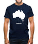 Australia Silhouette Mens T-Shirt