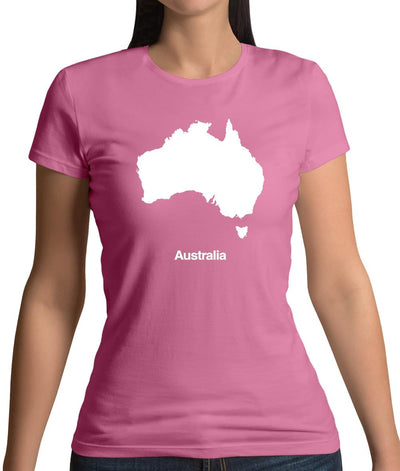 Australia Silhouette Womens T-Shirt