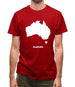 Australia Silhouette Mens T-Shirt