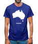Australia Silhouette Mens T-Shirt