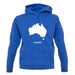 Australia Silhouette unisex hoodie