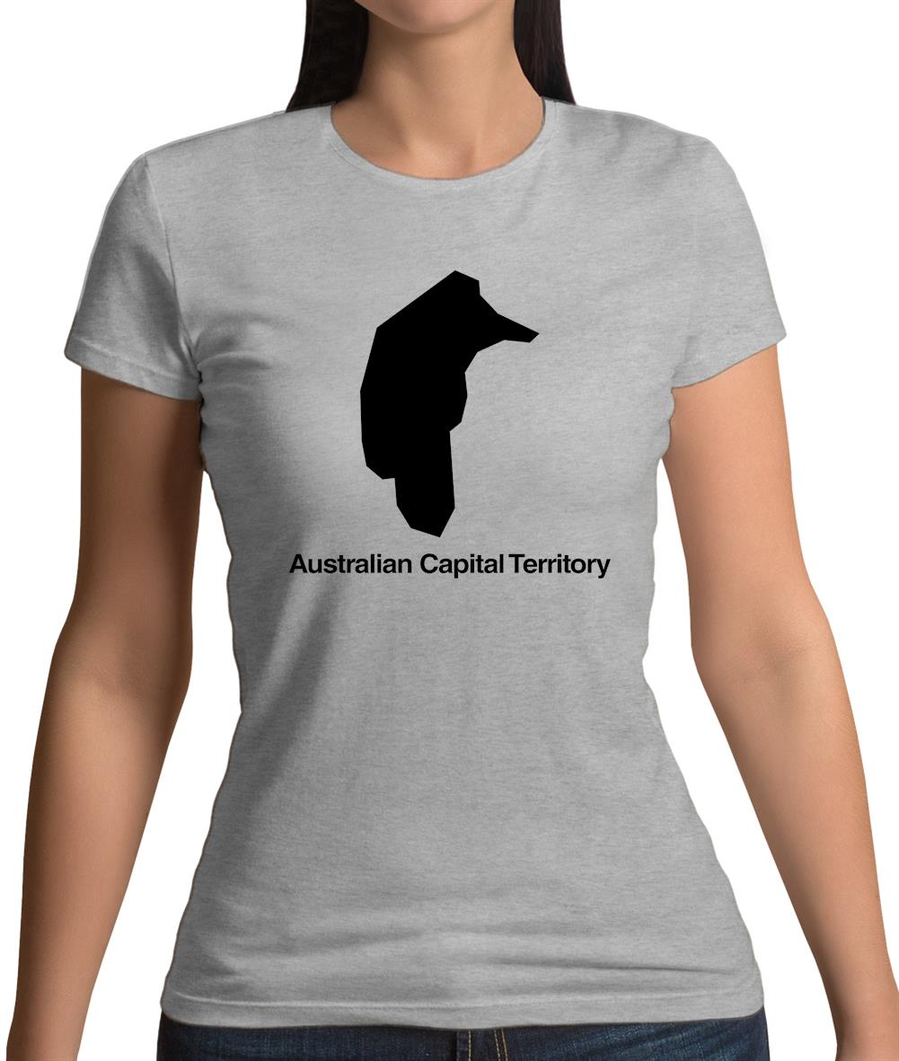 Australian Capital Territory Silhouette Womens T-Shirt