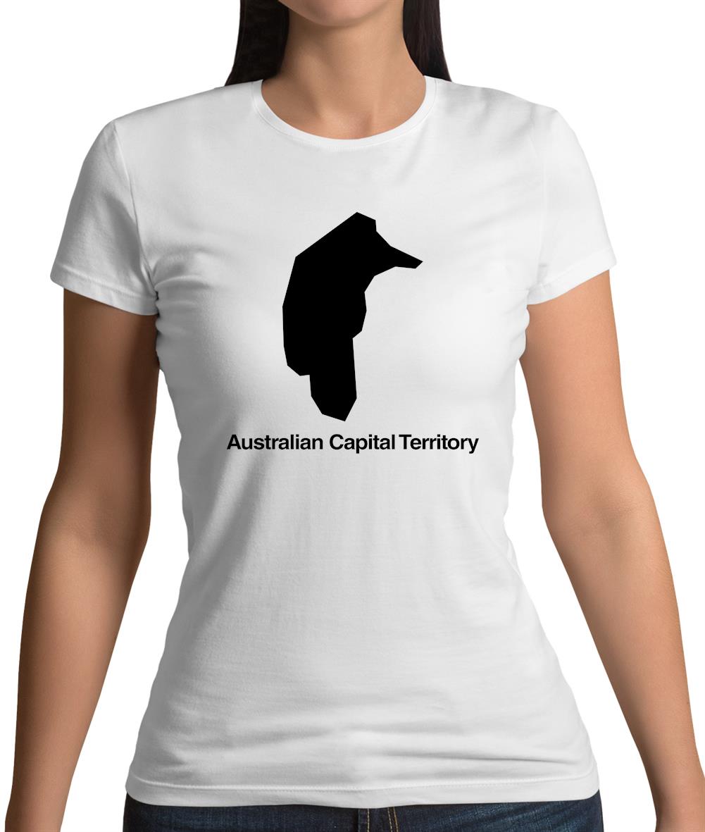 Australian Capital Territory Silhouette Womens T-Shirt