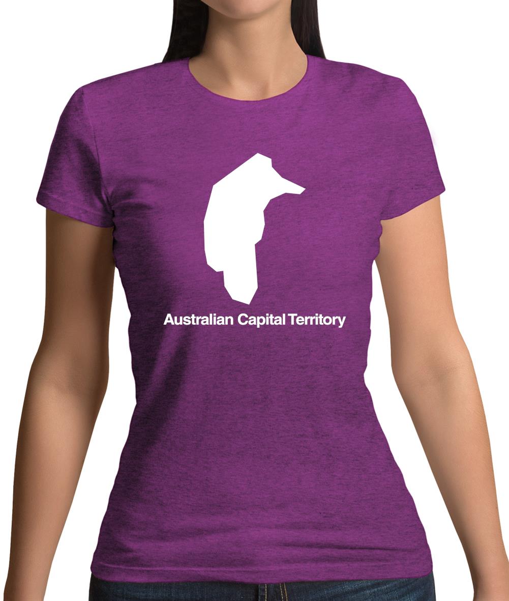 Australian Capital Territory Silhouette Womens T-Shirt