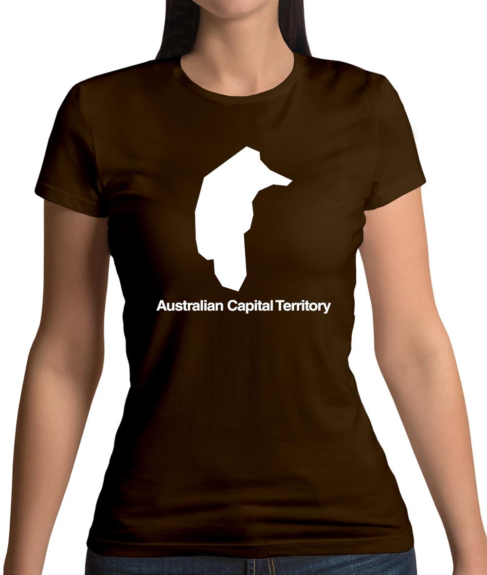 Australian Capital Territory Silhouette Womens T-Shirt