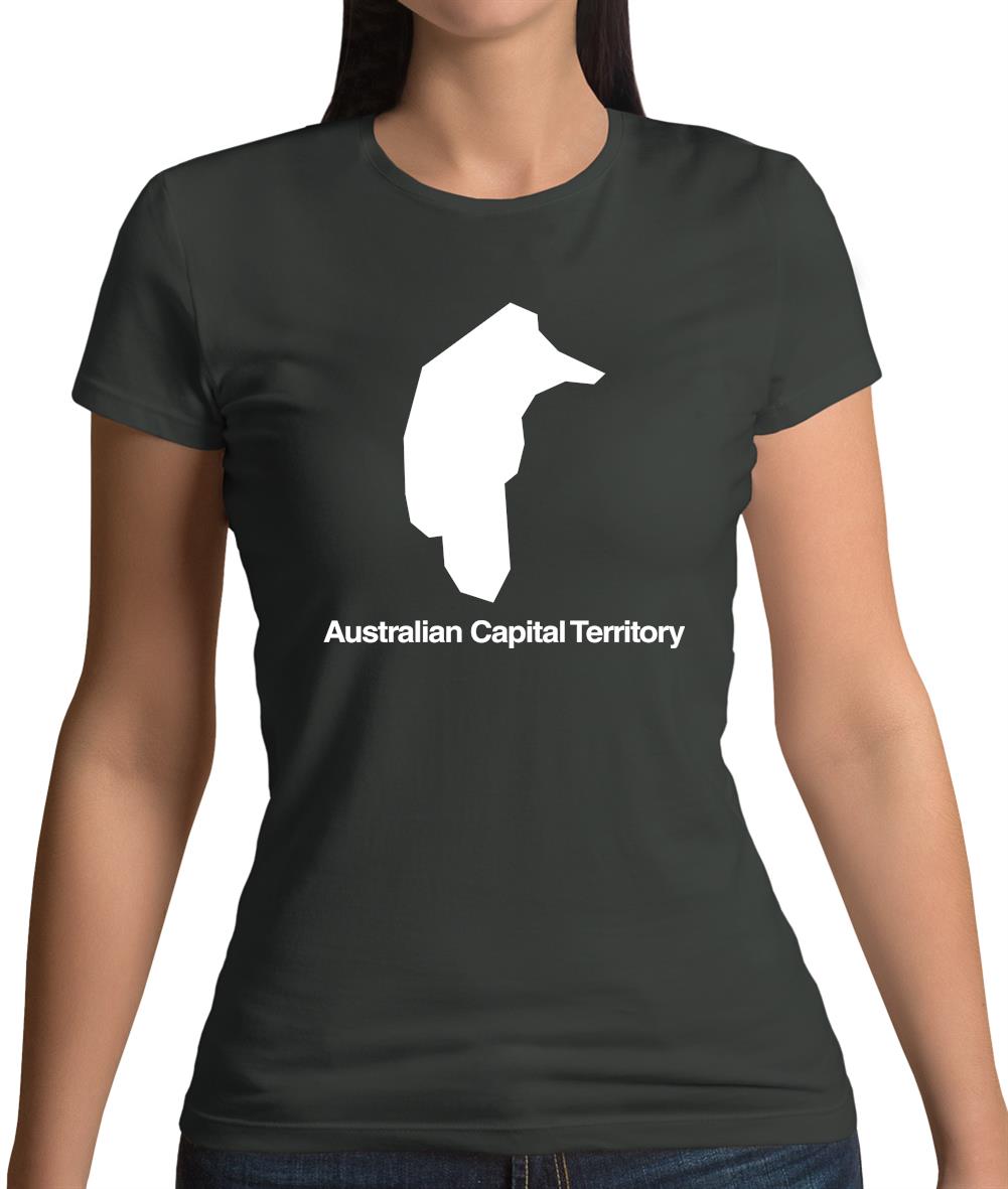 Australian Capital Territory Silhouette Womens T-Shirt