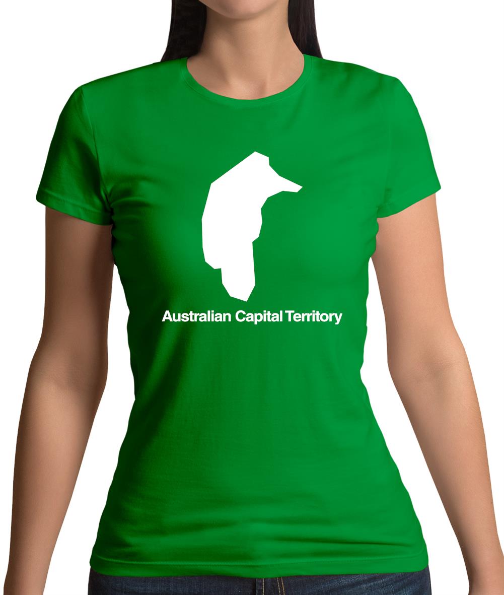 Australian Capital Territory Silhouette Womens T-Shirt