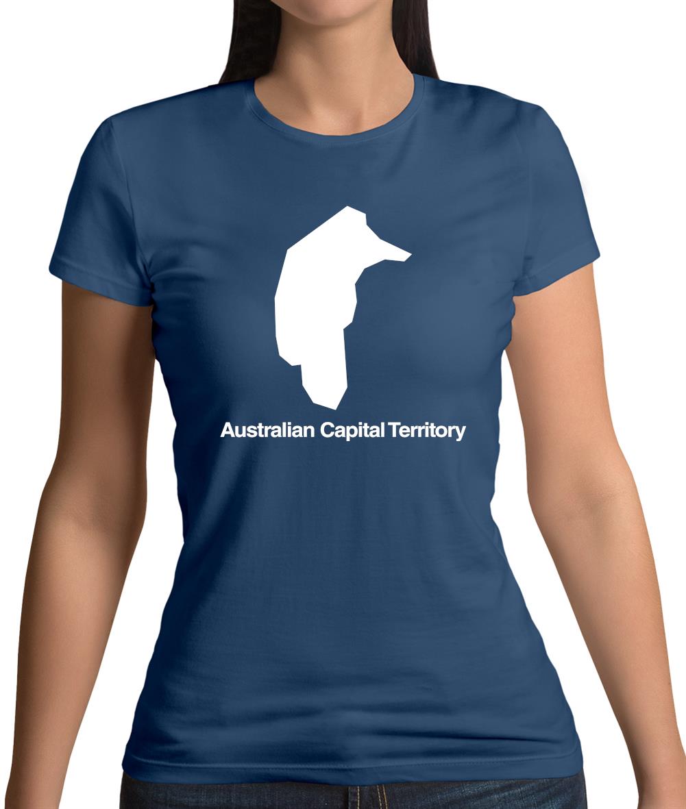 Australian Capital Territory Silhouette Womens T-Shirt