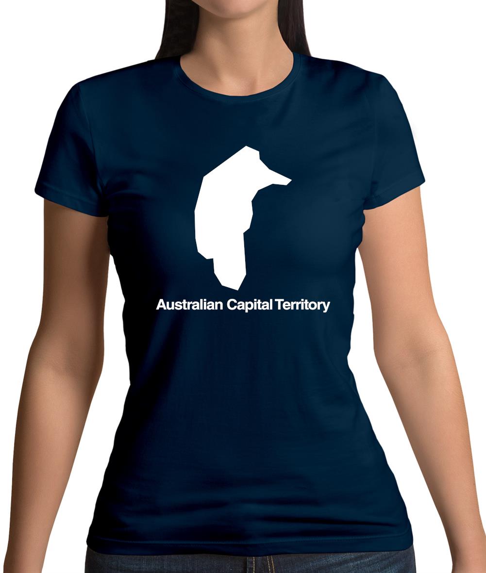 Australian Capital Territory Silhouette Womens T-Shirt