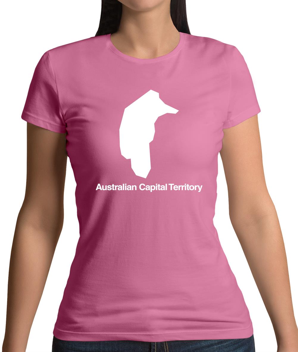 Australian Capital Territory Silhouette Womens T-Shirt
