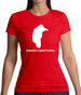 Australian Capital Territory Silhouette Womens T-Shirt