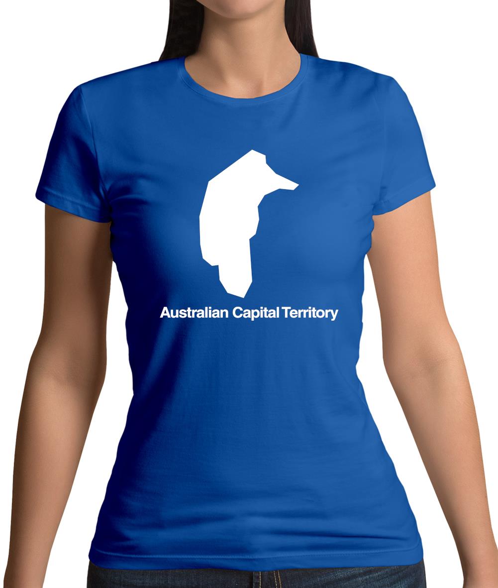 Australian Capital Territory Silhouette Womens T-Shirt