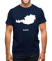 Austria Silhouette Mens T-Shirt