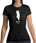 Bahrain Silhouette Womens T-Shirt