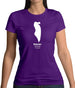 Bahrain Silhouette Womens T-Shirt