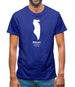 Bahrain Silhouette Mens T-Shirt