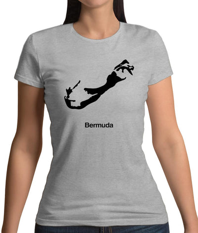 Bermuda Silhouette Womens T-Shirt