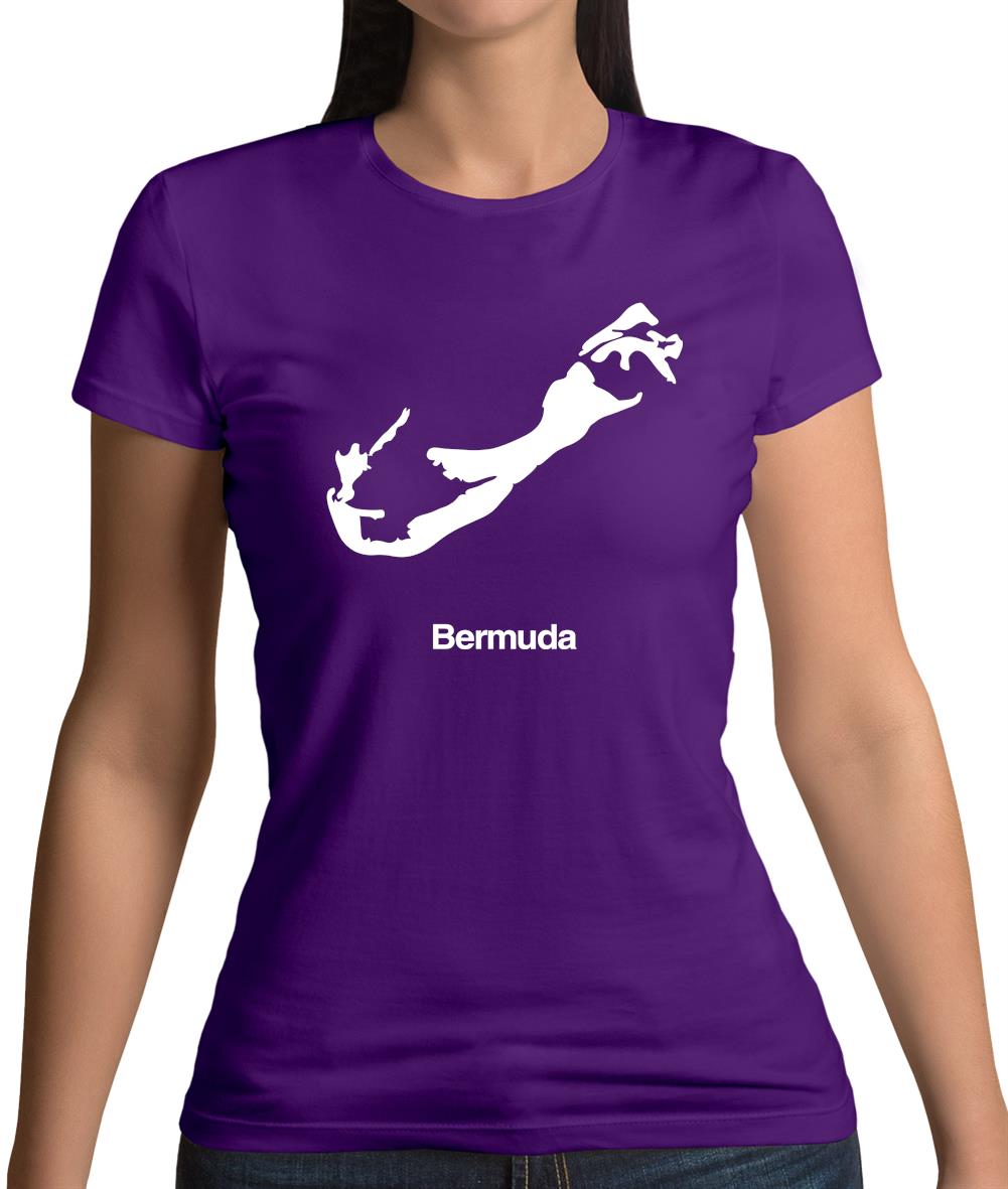 Bermuda Silhouette Womens T-Shirt