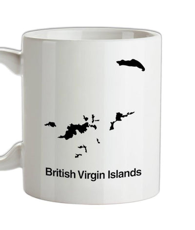 British Virgin Islands Silhouette Ceramic Mug