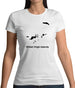 British Virgin Islands Silhouette Womens T-Shirt