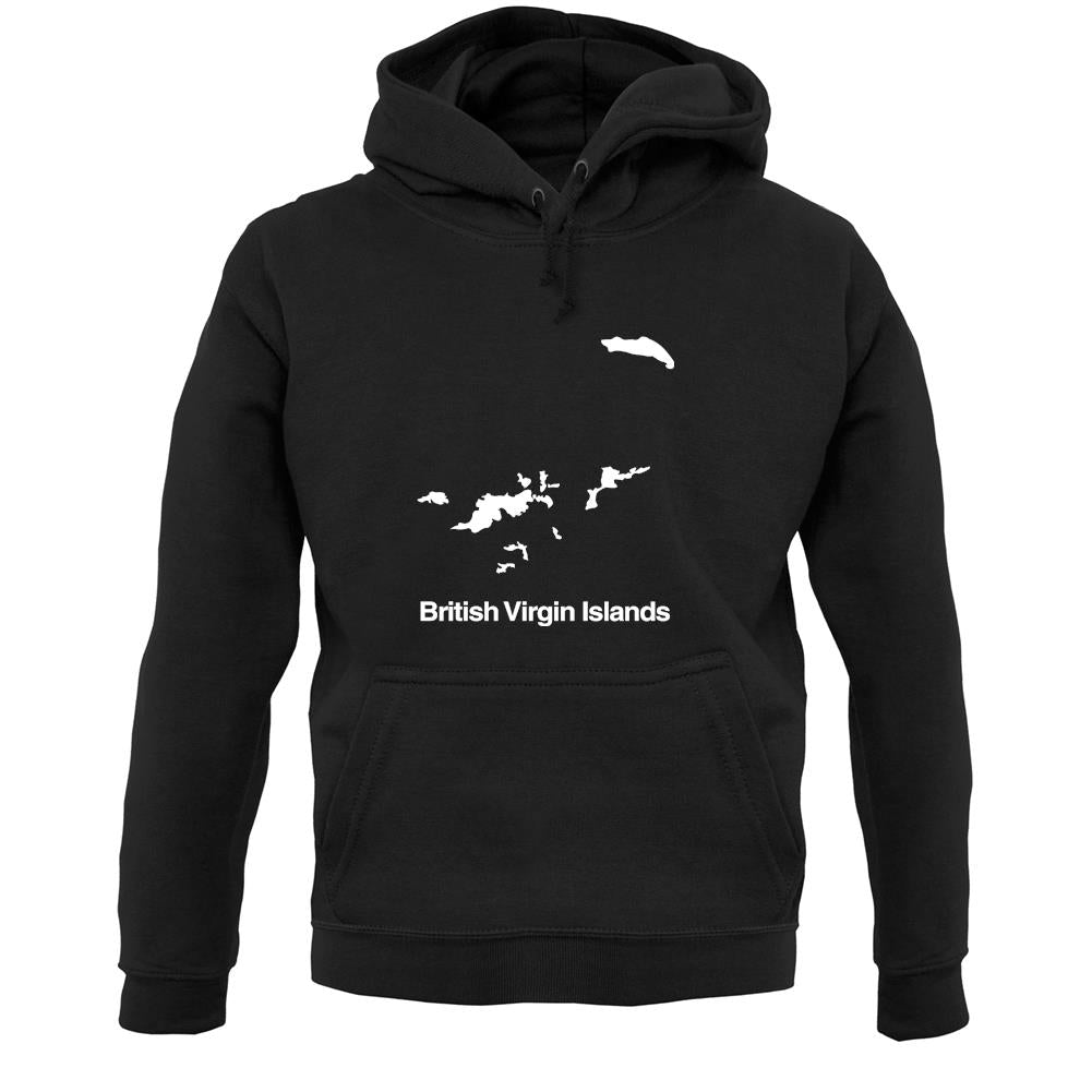 British Virgin Islands Silhouette Unisex Hoodie