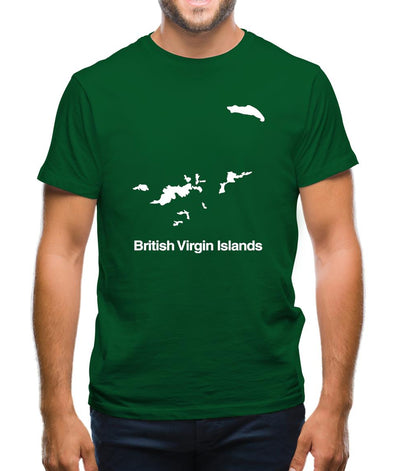 British Virgin Islands Silhouette Mens T-Shirt