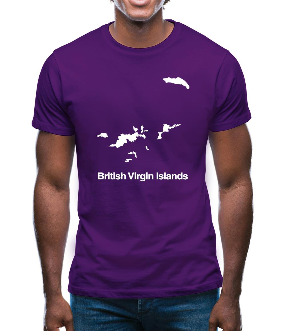 British Virgin Islands Silhouette Mens T-Shirt