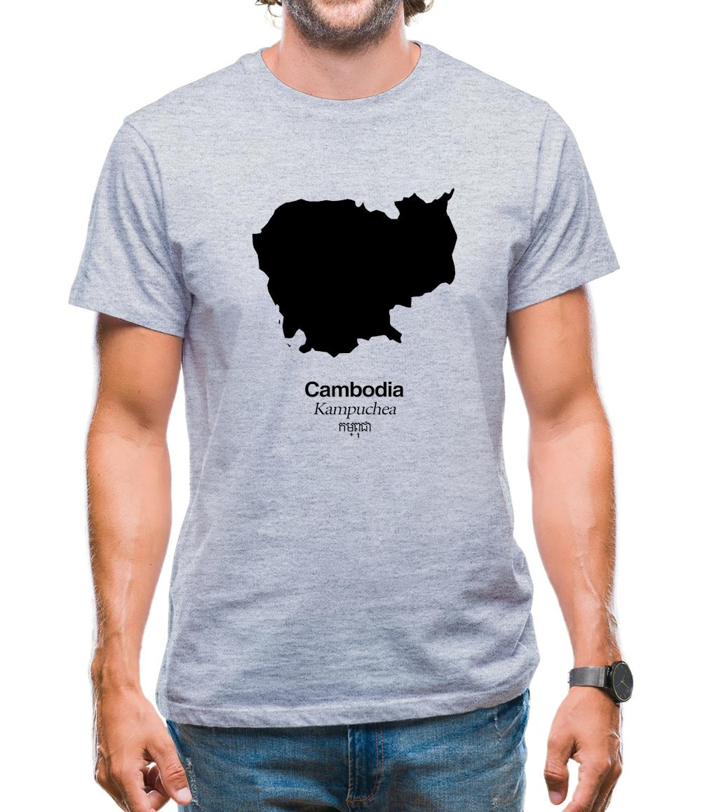 Cambodia Silhouette Mens T-Shirt