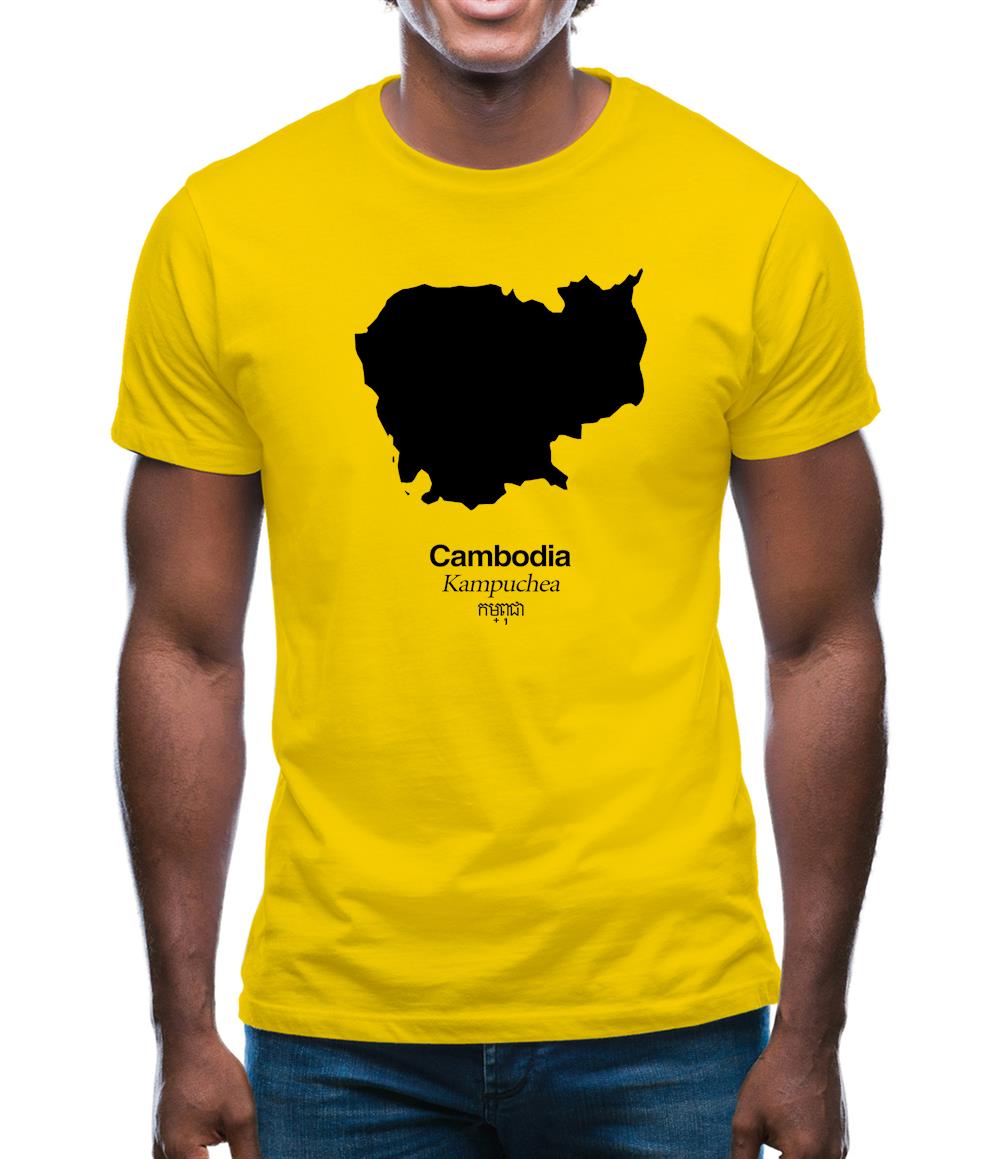 Cambodia Silhouette Mens T-Shirt
