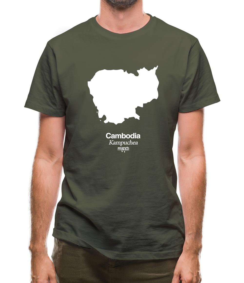 Cambodia Silhouette Mens T-Shirt