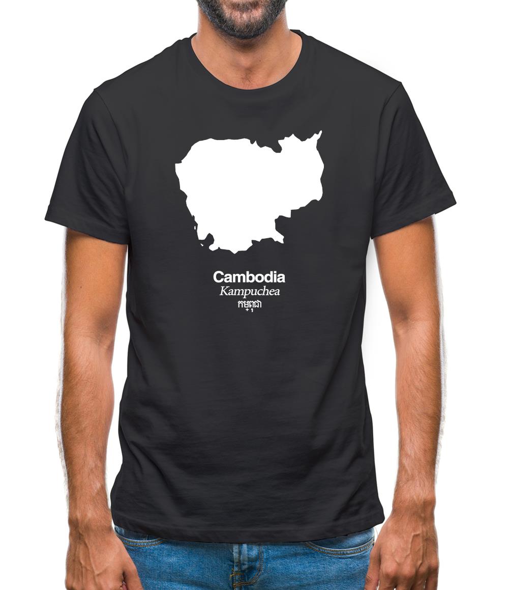 Cambodia Silhouette Mens T-Shirt