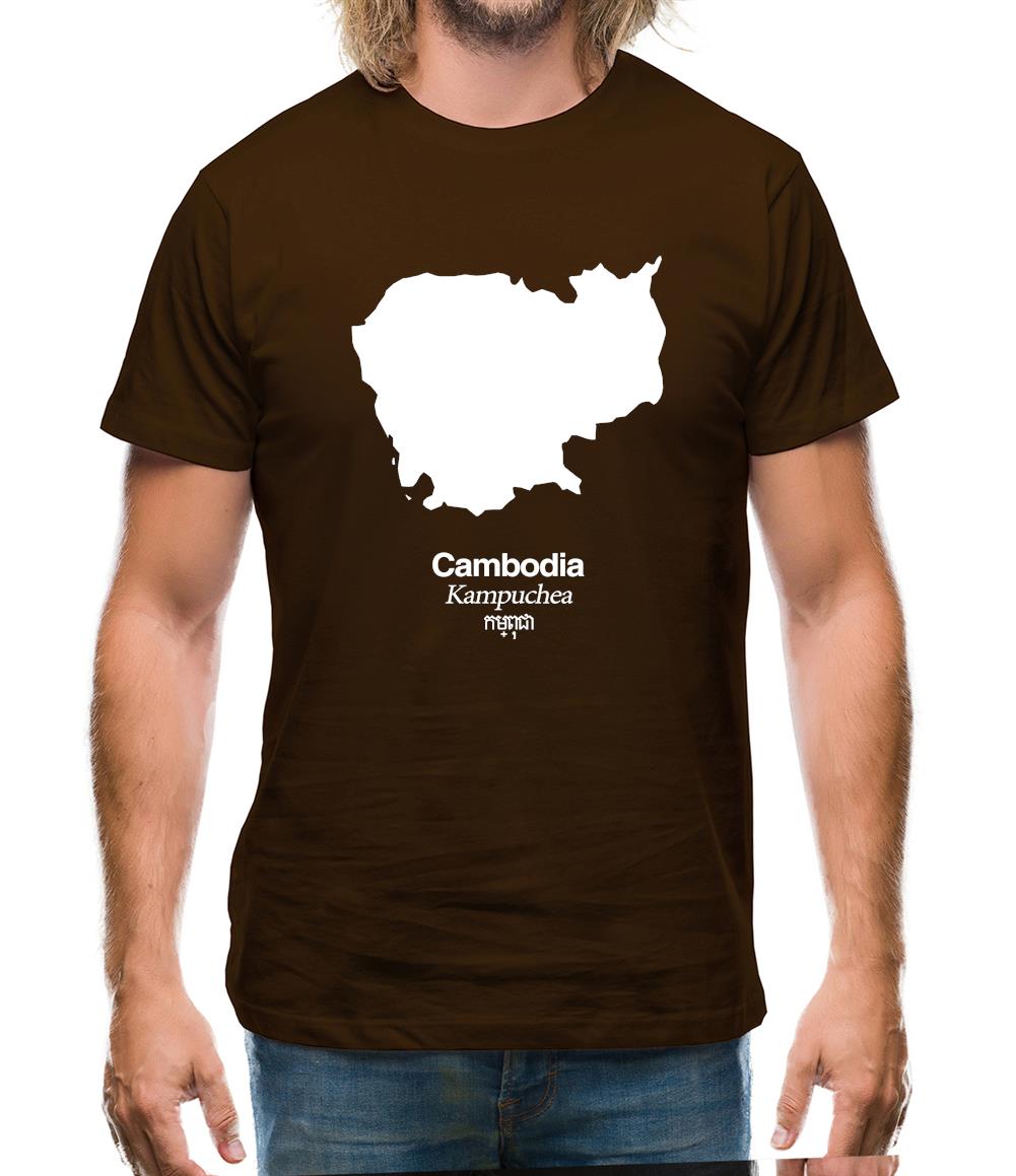 Cambodia Silhouette Mens T-Shirt