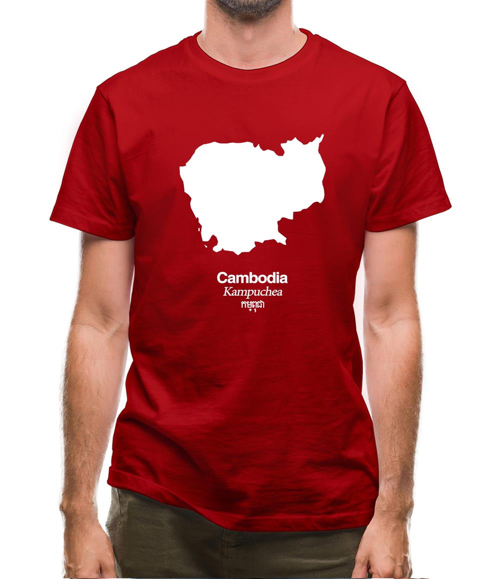 Cambodia Silhouette Mens T-Shirt