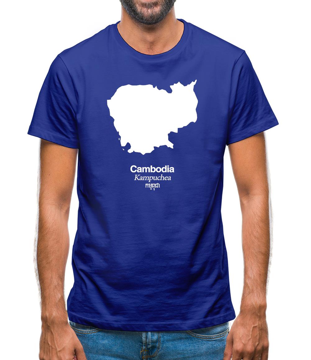 Cambodia Silhouette Mens T-Shirt