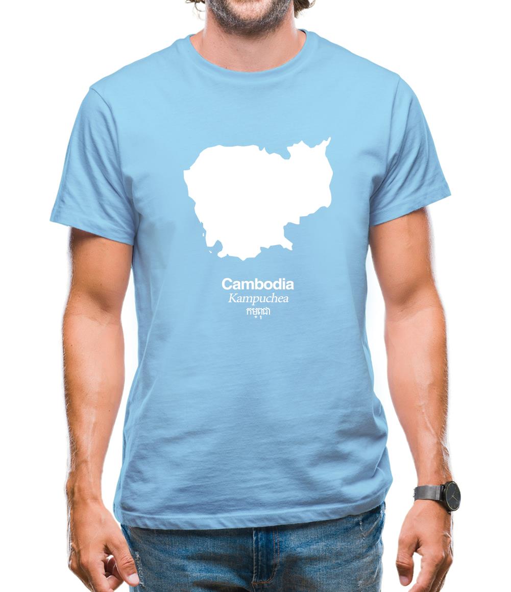 Cambodia Silhouette Mens T-Shirt