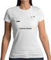 Cayman Islands Silhouette Womens T-Shirt