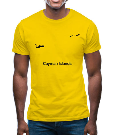 Cayman Islands Silhouette Mens T-Shirt