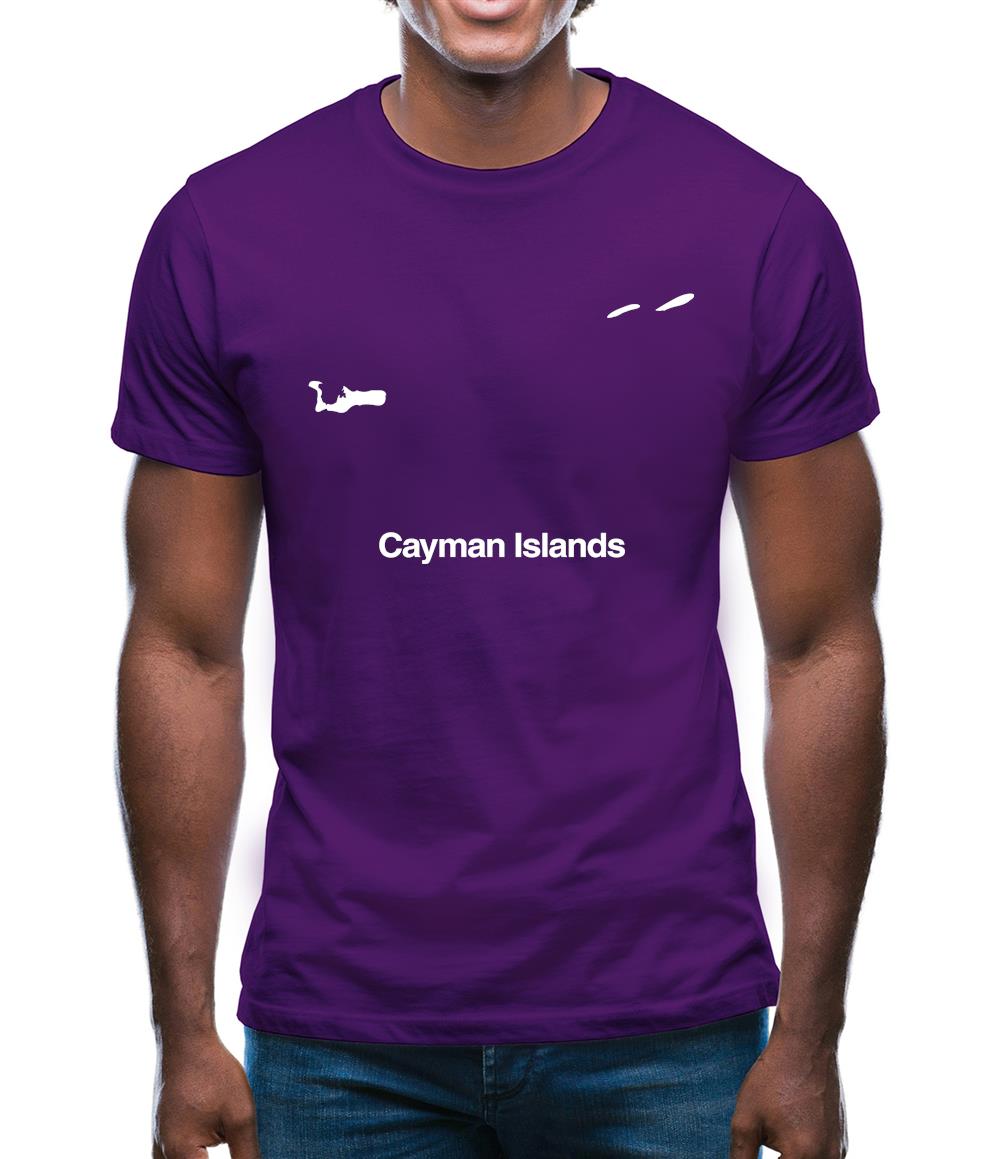 Cayman Islands Silhouette Mens T-Shirt