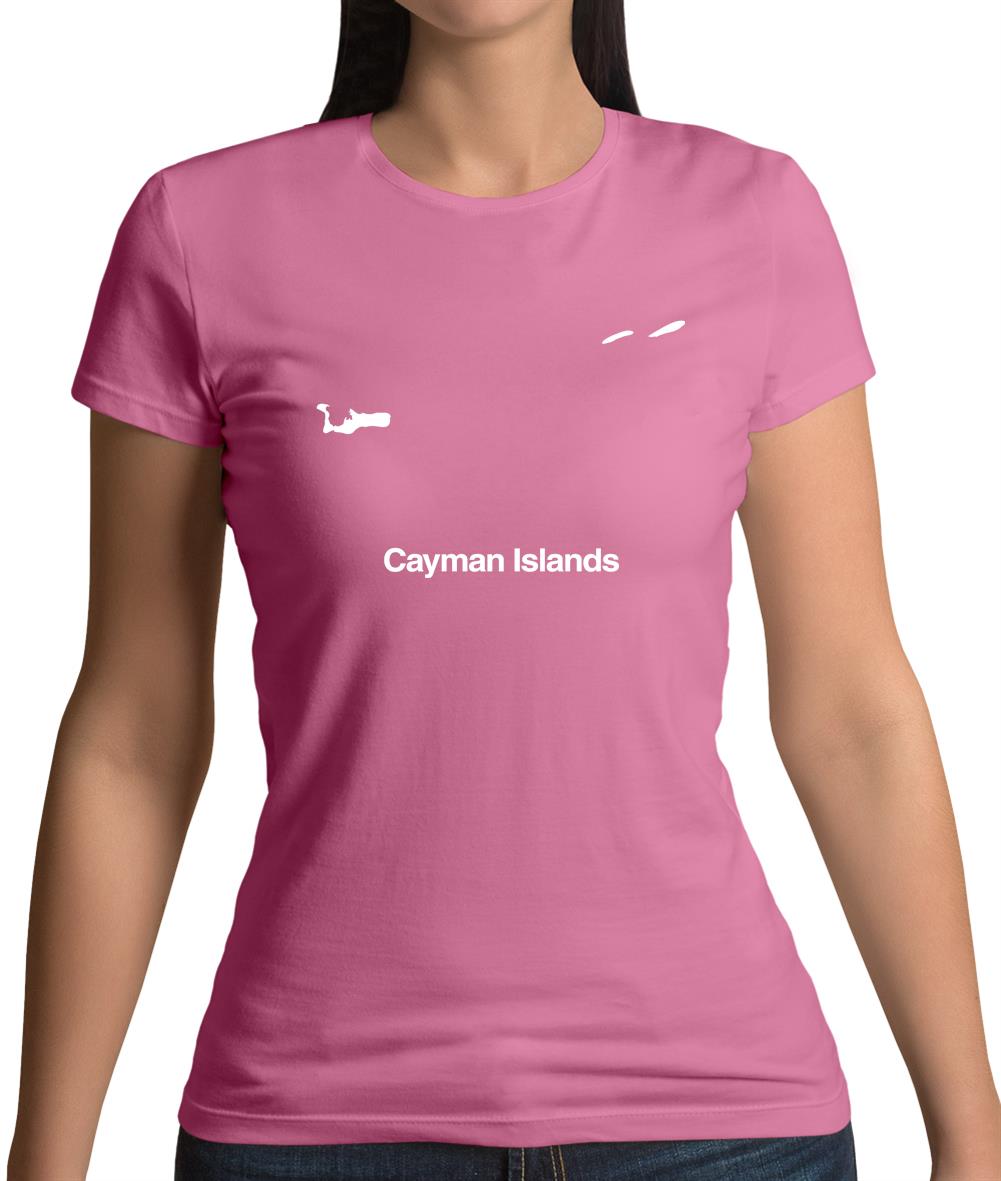Cayman Islands Silhouette Womens T-Shirt