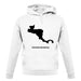 Central America Silhouette unisex hoodie