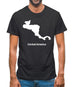 Central America Silhouette Mens T-Shirt